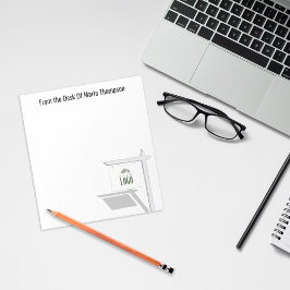 Realtor Add Your Logotyp Simple Business Anteckningsblock