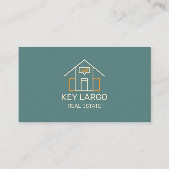 Realtor-Affärskort med minimal design Visitkort (Framsida)