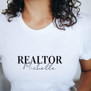 Realtor Agent Realtor-Snyggt, Namn T Shirt