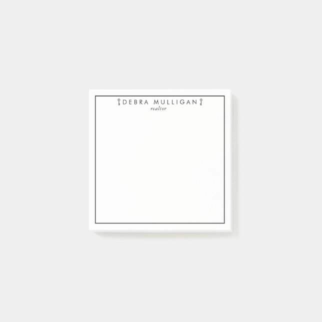 Realtor-anteckningar efter det post-it block (Framsida)