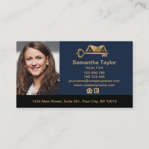 Realtor B för Lägg till bild logotyp i Real Gods P Visitkort