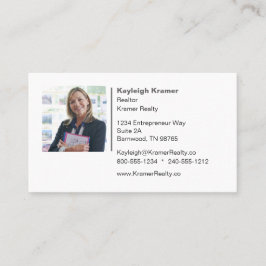 Realtor Brick House Sold Sign Visitkort