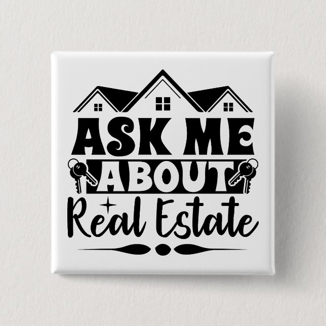 Realtor Button Real Gods Egendom Knapp (Framsida)