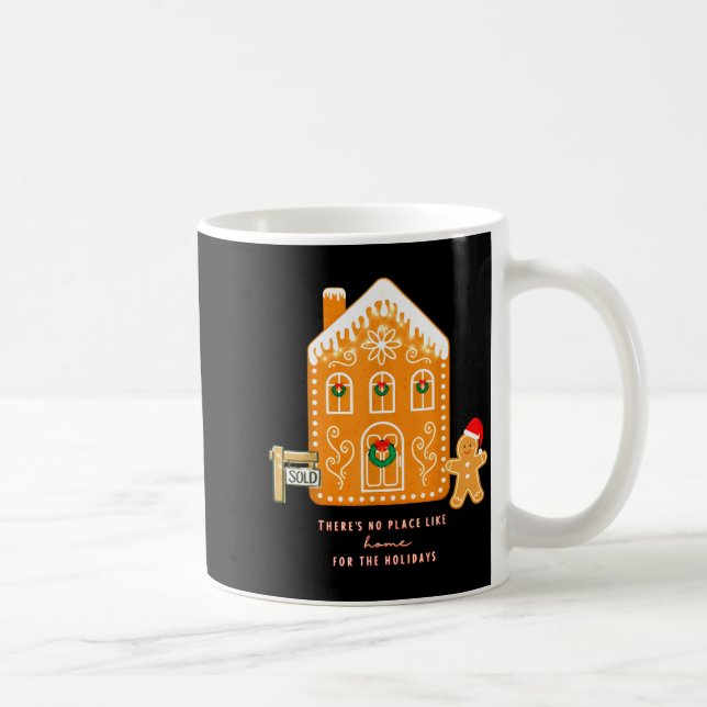 Realtor Christmas Funny Realtor Holiday Gingerbrea Kaffemugg (Höger)
