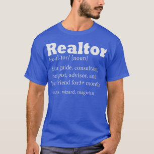 Realtor Definition Career T Shirt