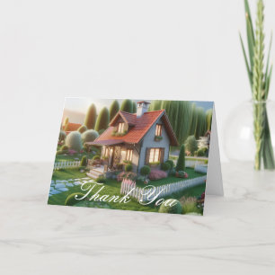 Realtor eller hypotek Tack Whimsical Cottage Kort