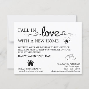 Realtor Farming Promotional Valentine Day Julkort