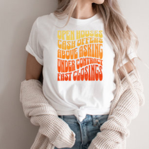 Realtor Favorites Groovy Retro Real Gods Sales T Shirt