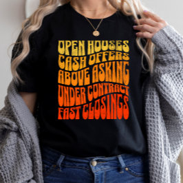 Realtor Favorites Groovy Retro Real Gods Sales T Shirt