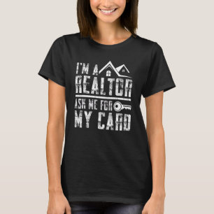 Realtor För manar Women Real Gods Agent Egendom T Shirt