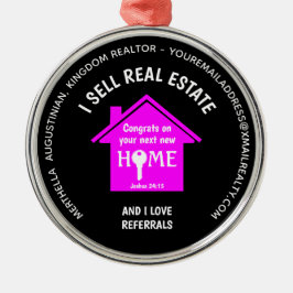 Realtor för realtor för anpassningsbar Sell Real G Julgransprydnad Metall