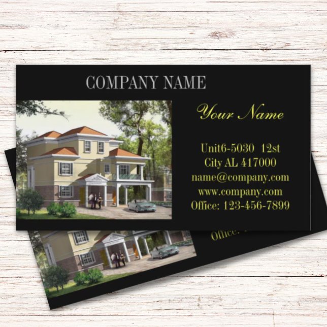 Realtor för renoveringskonstruktionshem visitkort (Renovation Construction Home Remodeling Realtor Business Card)