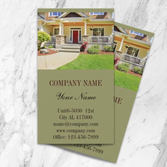 Realtor för renoveringskonstruktionshem visitkort (Renovation Construction Home Remodeling Realtor Business Card)