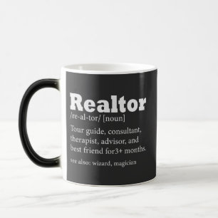 Realtor Funny Quote i Gods Realtor Agent Magisk Mugg