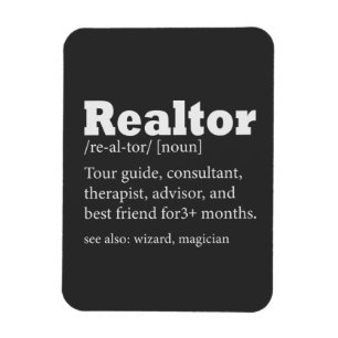 Realtor Funny Quote i Gods Realtor Agent Magnet