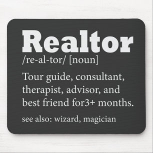 Realtor Funny Quote Mouse Pad Realtor Gods Agent Musmatta