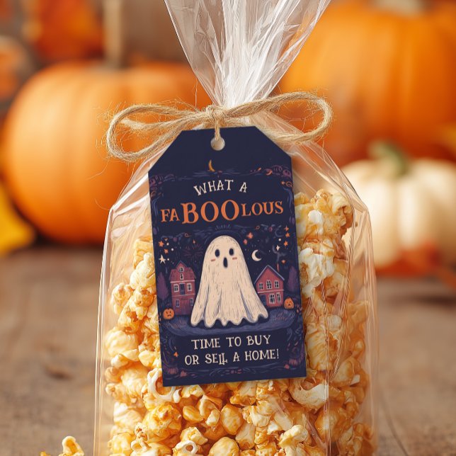 Realtor Halloween-popup efter Märkre Presentetikett (Editable Halloween Pop By Tag)