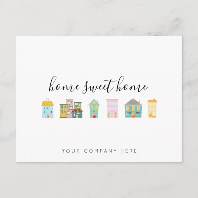 Realtor Hem Sött Hem Kampanjmaterial  Vykort (Framsida)