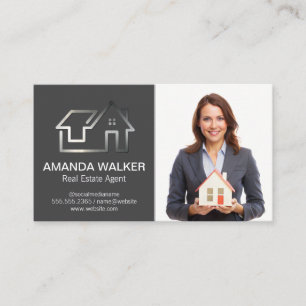 Realtor Holding House   Logotyp för bostäder Visitkort