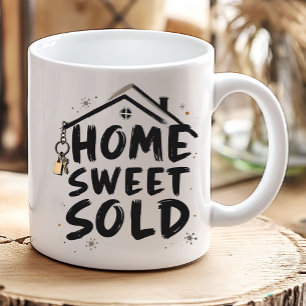 Realtor Home Sweet Sold Real Gods Agent Broker Kaffemugg