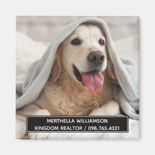 Realtor Hund älskare PHOTO Magnet
