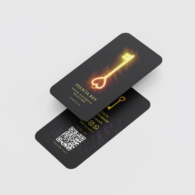 Realtor i Gods Agent som växlar Kärlek Nyckel Visitkort (Skapare uppladdad)