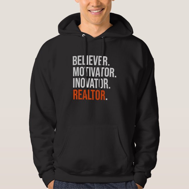 Realtor Inspiration and Motivational Hoodie (Framsida)