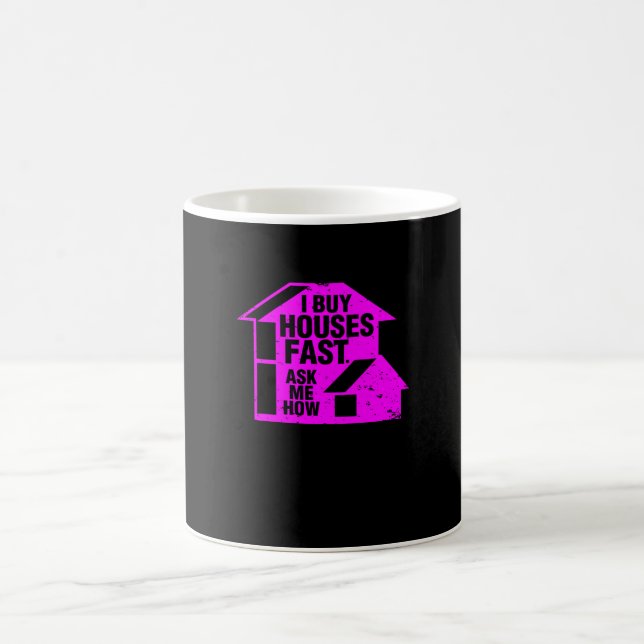 Realtor - jag köper hus snabbt, fråga mig hur kaffemugg (Center)