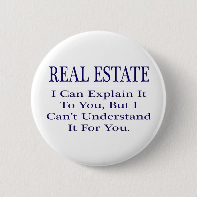 Realtor Joke ... Förklara ej Knapp (Framsida)