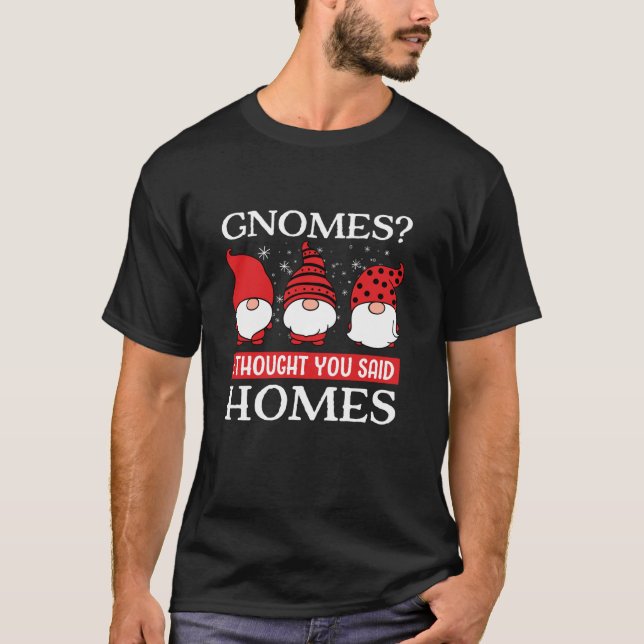 Realtor jul Gnomes Funny Real Gods Agent T Shirt (Framsida)