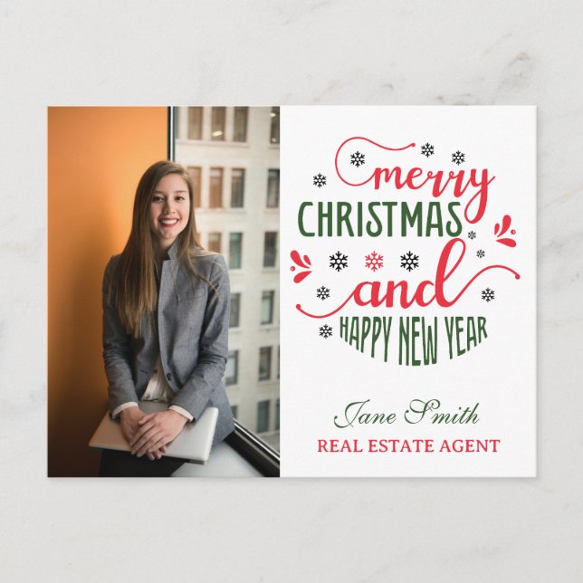 Realtor jul helg vykort (Framsida)