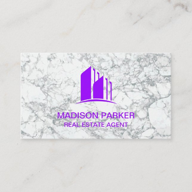 Realtor | Kommersiella egenskaper | Marble Visitkort (Framsida)