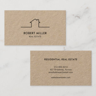 Realtor Kraft för realtor Logotyp i Gods Visitkort