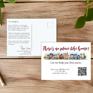 Realtor Mailer Fastighetsmarknadsföring Postkort Vykort