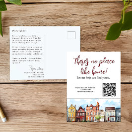Realtor Mailer Fastighetsmarknadsföring Postkort Vykort