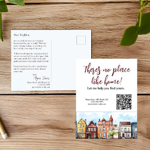 Realtor Mailer Fastighetsmarknadsföring Postkort Vykort