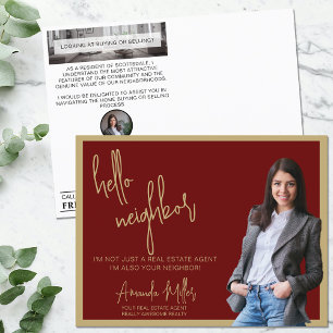 Realtor Mailer Real Gods Marknadsföring Farming He Vykort