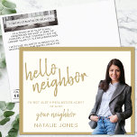 Realtor Mailer Real Gods Marknadsföring Farming He Vykort<br><div class="desc">Realtor Mailer Real Gods Marknadsföring Farming Hej Postcard, det yttersta verktyg för gods agent i i syfte att upprätta en personlig anknytning till deras gemenskap. Detta vykort är särskilt designat för äkta gods marknadsföring och kombinerar professionellens utseende med ett vänligt "Hej granne" hälsning. Perfekt för hemförsäljare och utåtriktad verksamhet i...</div>