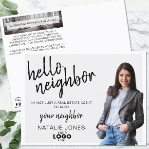 Realtor Mailer Real Gods Marknadsföring Logotyp Fa Vykort