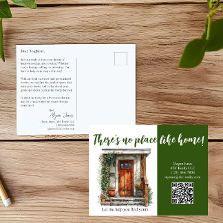 Realtor Mailer Real Gods Marknadsföring vykort