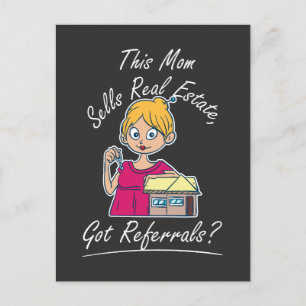 Realtor - Mamma säljer Real Gods Vykort