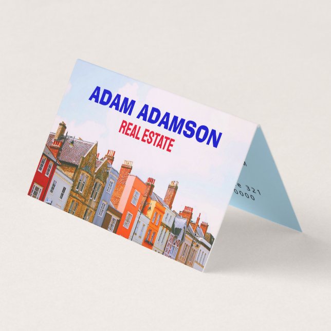 Realtor-mappad i Gods & House Broker (QRCode) Visitkort (Framsida)