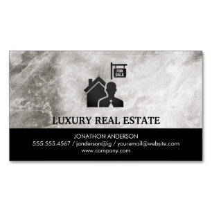 Realtor Marble Magnetiska Visitkort