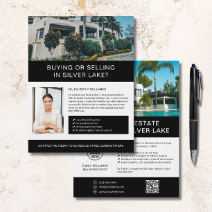 Realtor Marknadsföring Flyer Realtor Gods