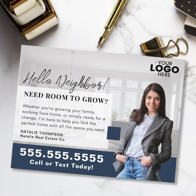 Realtor Marknadsföring Logotyp Real Gods Farming M Vykort (Skapare uppladdad)