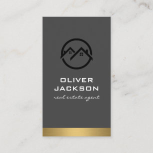 Realtor Metallic Trim Visitkort