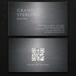 Realtor Metallisk QR-kod Visitkort