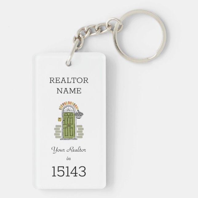 Realtor Namn i Zip-koden Marknadsföring (Baksidan)