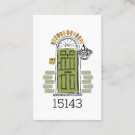 Realtor Namn i Zip-koden Marknadsföring Visitkort