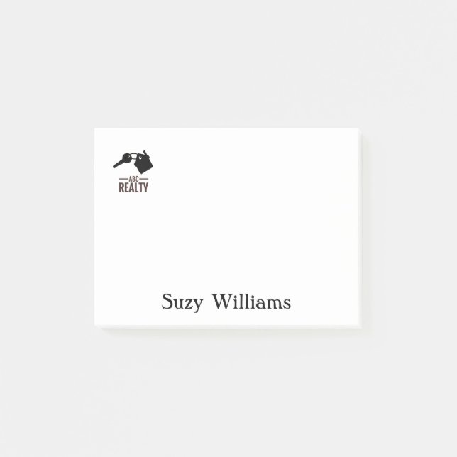 Realtor Namn på anteckningar Post-it Block (Framsida)